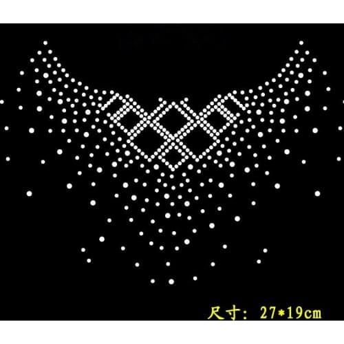 2pc/lot Sweater patches designs iron on transfer iron on transfers motif hot fix rhinestone motif