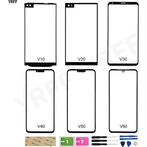V50 V40 Original Outer Glass Screen Panel For LG V40 V50 (No LCD Touch Screen) Front Glass Panel Assembly Parts