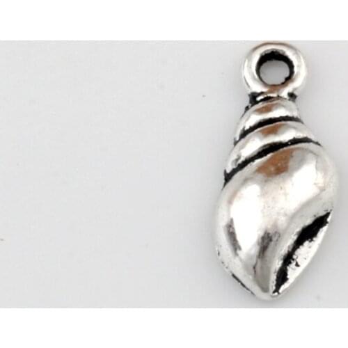 30pcs Conch Charm Pendants alloy Jewelry DIY Fit Bracelets Necklace Earrings 6.5 x16mm A-187