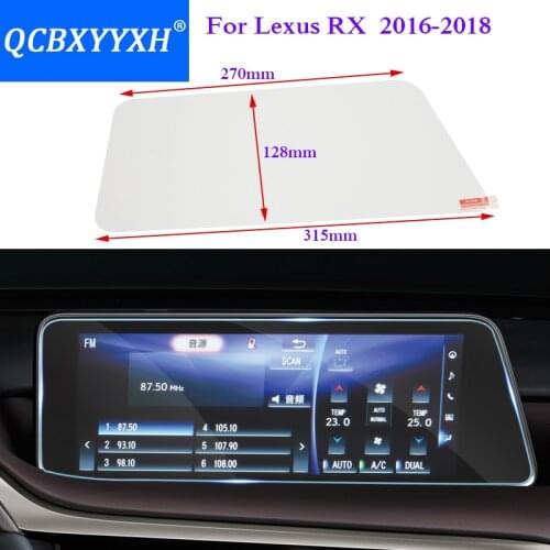 QCBXYYXH Car Styling GPS Navigation Screen Glass Protective Film For Lexus RX 200t RX350 RX450H Control LCD Screen Car Sticker