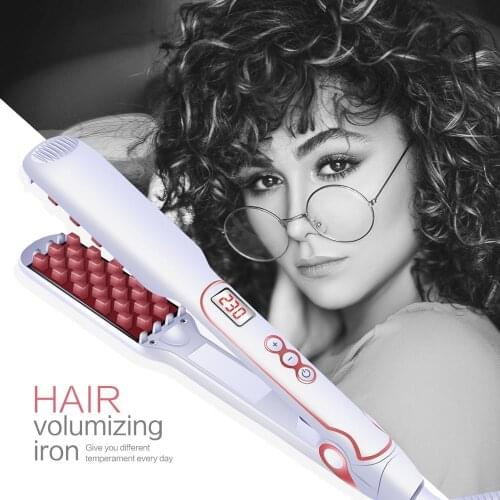 Hair Volumizing Magical Iron Electric Hair Straightener Brushes Man& Woman Hair Styling Tools Straightening-Rihanna Recommended