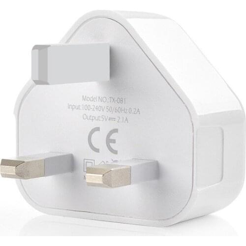 UK Plug Wall 3 Pin Plug Adaptor Charger with 2/3 USB Ports for iPad Phone Tablet SP99