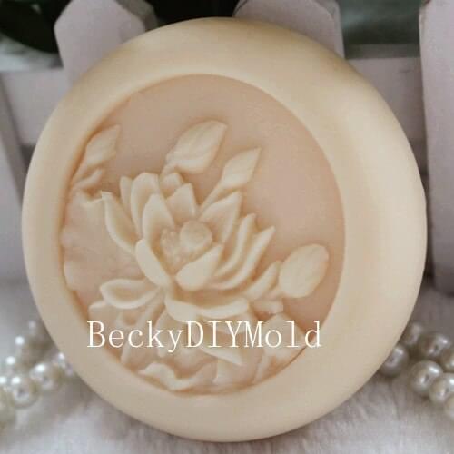 Wholesale!!!1pcs Water Lily (zx11) Silicone Handmade Soap Mold Crafts DIY Mould