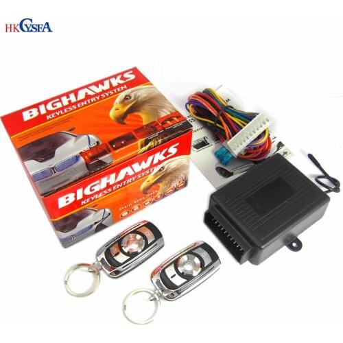 HKCYSEA Car Auto Alarm Remote Central Door Locking Vehicle Keyless Entry System Kit 12V M602-8133