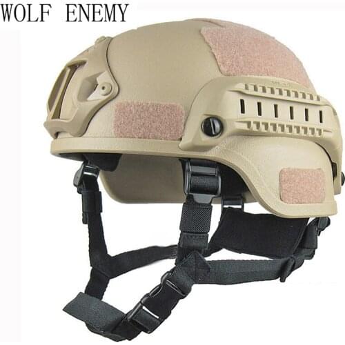 Military Mich 2000 Tactical Helmet Airsoft Gear Paintball Head Protector with Night Vision Sport Camera Mount