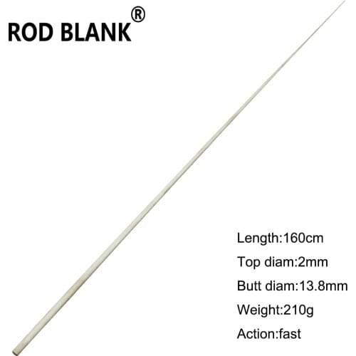 Rod Blank 1.6M Solid Glass Fiber Rod Blank 26.4-39.6Lb Boat Fishing Rod Building Blank Component Repair pole No.6