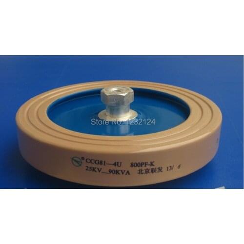High Frequency voltage ceramic disc capacitor CCG81-4U 800P 800PF 800PF-K 25KV 90KVA