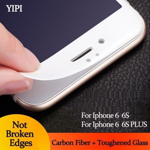 YIPI 3D Curved Edge Full Cover Tempered Glass for Iphone 6 s 6S Plus Premium Screen Protector Toughened Glass Protective Film