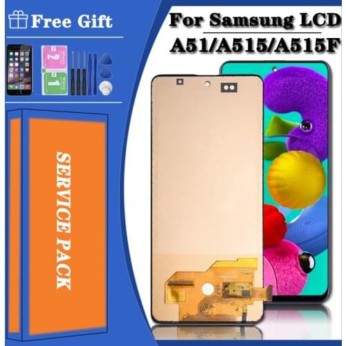 100%Test LCD A51 For Samsung Galaxy A51 A515 Lcd Display Touch Screen Digitizer Assembly Parts For Samsung A515 A515FN/DS A515F