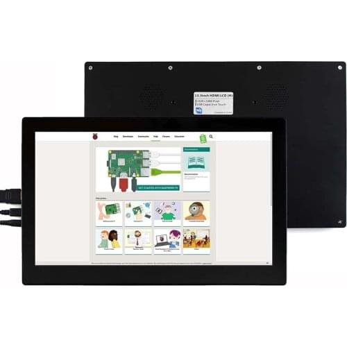 13.3inch Capacitive Touch Screen LCD with Case V2,1920×1080, HDMI,IPS,Support Raspberry Pi/Jetson Nano/PC Windows 10/8.1/8/7