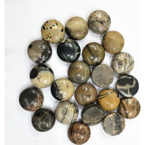 20pcs nature stone beads cabochons round shape 12mm china natural stone wholesale price new hot selling beads accessories