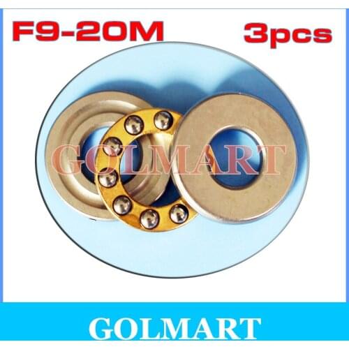 3pcs high quality RC Models Axial Ball Thrust Bearing F9-20M 9mm x 20mm x 7mm 9 x 20 x 7 mm