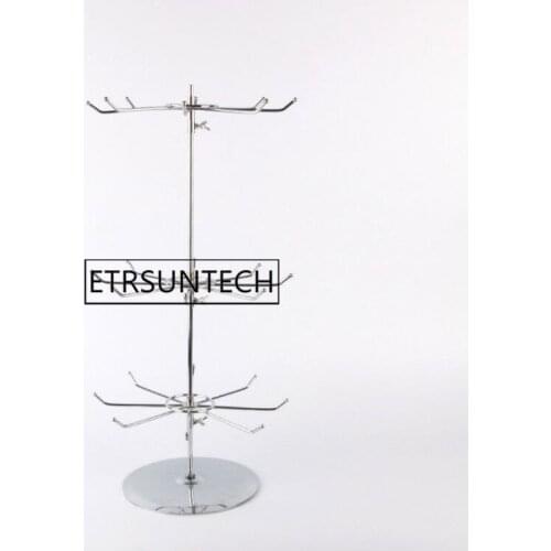 5pcs 3 Tiers 55cm Rotating Rack Socks Keychain Display Stand Hanger Jewelry Bracelet Pendant Storage Holder Shelf