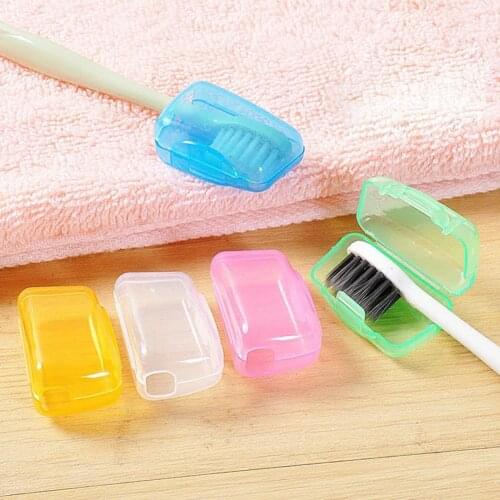 5Pcs Toothbrush Head Cover Eco-friendly Wear Resistant Plastic Protective Case Portable Anti-deform No Odor Cover Caps Supplies