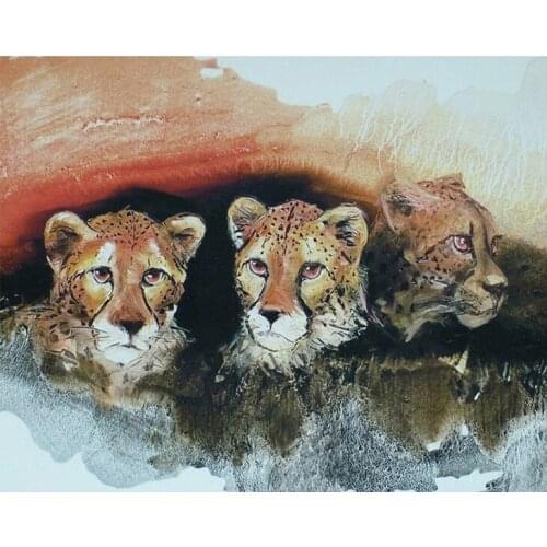 5D DIY Diamond Painting Animal Cute Tiger Cross Stitch Patterns Full Drill Resin Diamond Painting kits for Embroidery Home Decor