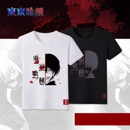 Anime JK Tokyo Ghoul Kaneki Ken Cosplay Costume Shirt T-Shirt Tops Tee Women Men Casual t shirt tshirt Unisex