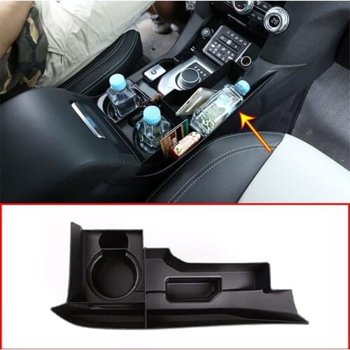 Car Central Control Storage Box PU Case Side Storage Box Cup Drink Holder For Land Rover Discovery 4 LR4 LHD and RHD Accessories