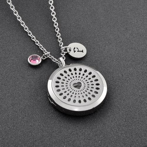 CMP0023 Elegant Hypoallergenic Essential Oil Diffuser Lockets Scent Aroma Diffuser Pendant Necklace DIY With Resuable Pads