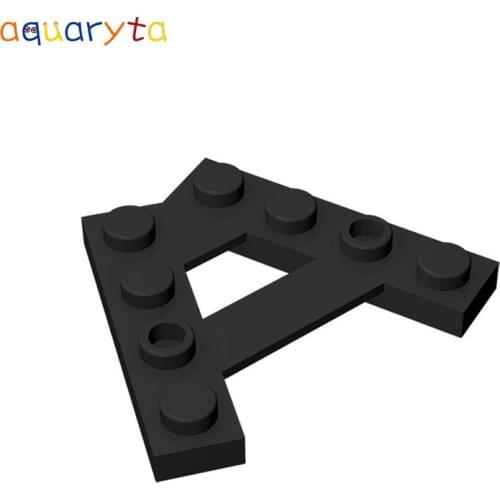 Aquaryta 30pcs Plate WedgeSpecial 4 Stud 45° Angle Building Blocks Part Moc Compatible with 15706 DIY Education Toys for Teens