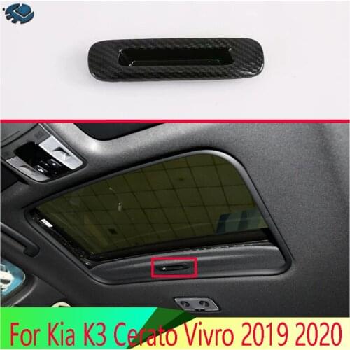 For Kia K3 Cerato Vivro 2019 2020 Car Accessories Carbon Fiber Style Special scuttle shake Scuttle shake handshandle decorative