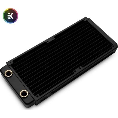 EK-CoolStream Classic SE 240mm Copper Radiator 27mm Thick Built For EK-Vardar 12cm High Static Pressure Fans Heat Dissipation