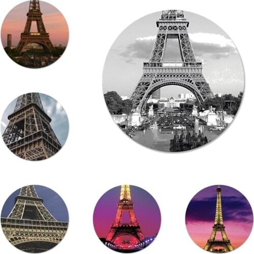 Eiffel Tower France Icons Pins Badge Decoration Brooches Metal Badges For Clothes Backpack Decoration