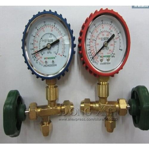 HOT sale Metric single table valve model HS-488AL low pressure 1-way manifold gauge