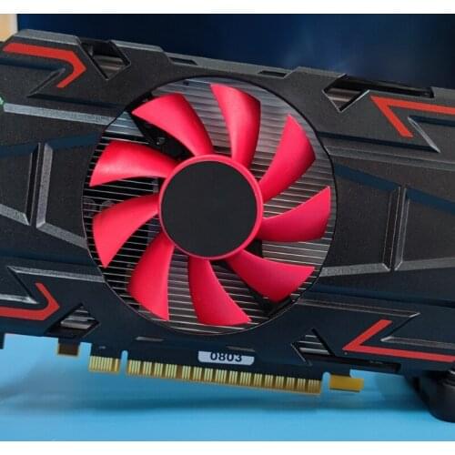 Computer Graphic Card for amd HD7670 4GB DDR5 128 Bit PCIE 2.0 HDMI-Compatible + VGA + DVI Interface with Cooling Fan
