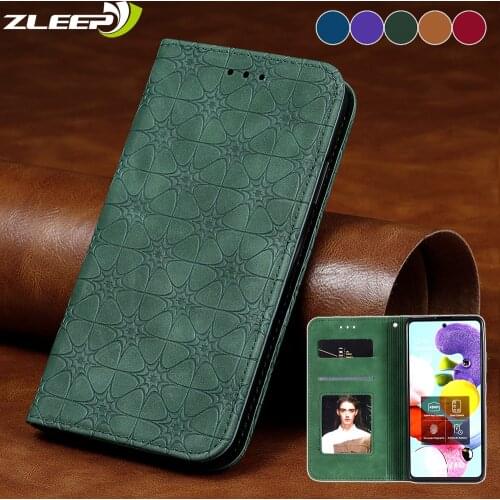 Leather Flip Case For Samsung Galaxy A51 A71 A21S A42 A31 A41 A11 M31 M21 M11 A81 A50 A20 A30S A10 M10 Magnetic Card Phone Cover