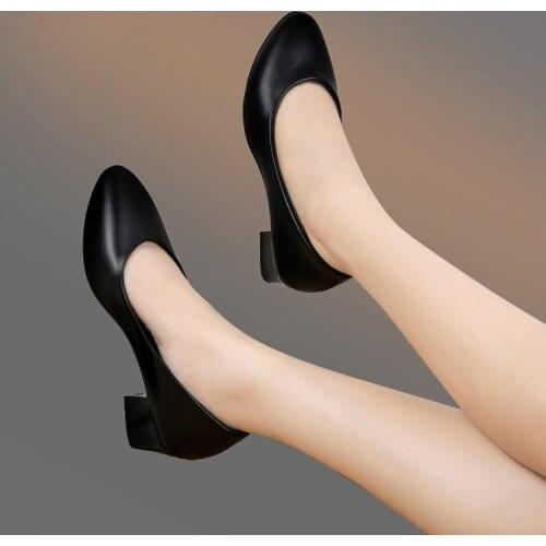 LLOGAI Sexy High Heels Women Pumps Pointe Shoes New Spring Women Square Heel Shoes Woman Shoes High Heel Women Shoes 2021
