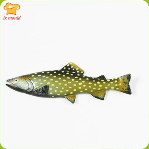 2019 New fish silicone mold chocolate fondant mold resin clay decoration tools