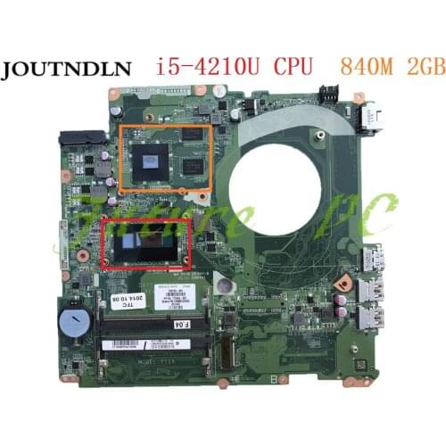 JOUTNDLN FOR HP ENVY 17T-K100 Laptop Motherboard 763730-501 763730-001 763730-601 DAY11AMB6E0 W/ i5-4210U CPU 840M 2GB Test work