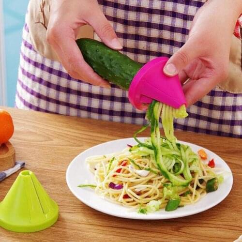Multi-function Grater Vegetable Fruit Rotating Slicer Kitchen Filar Cutting Wire Device Manual Potato Spiral Cone Rotating Shred