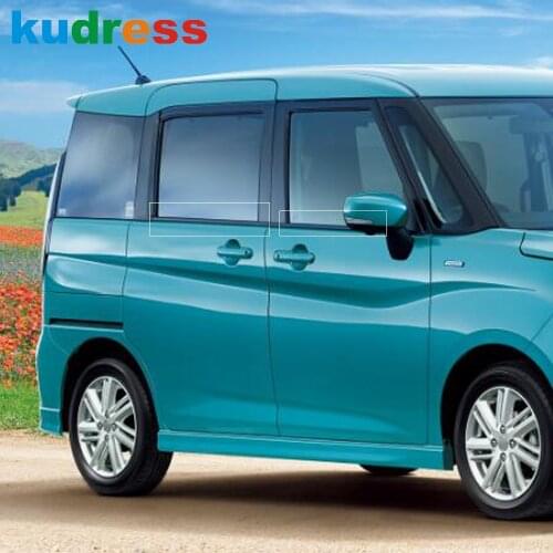 Bottom Window Trim Cover For Suzuki Solio 2020 2021 2022 Stainless Steel Windows Decoration Strip Stickers Car Accessories 4pcs