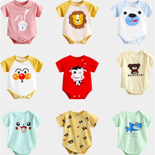 Baby Girl Boy Clothes Cotton Bodysuits Newborn Baby Children Clothes Cartoon Print Girls Baby Onepiece Clothing Infant Romper