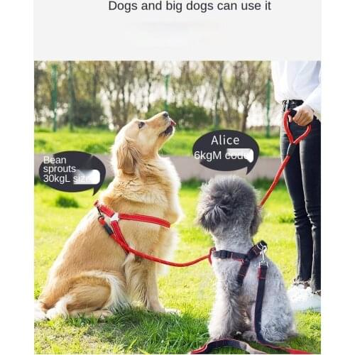 Pet Dog Bone Printing Harness and Leash Set Summer Chihuahua Fashion Harness for Small Dog Adjustable Walking Puppy Accessories