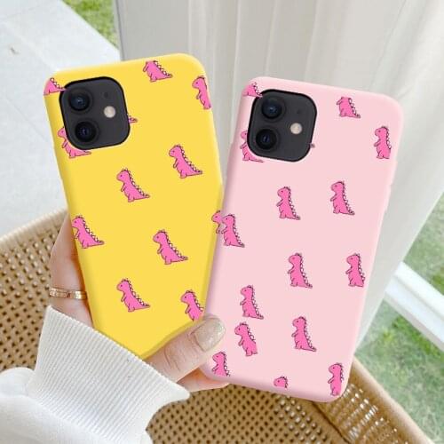 Cute Dinosaur Tpu Phone Case For VIvo S9 SE X60 X50 Pro Z6 Z5X IQ007 Y17 Y19 iQOO 3 Z1 Coque Soft Back Cover