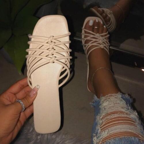 Women Sandals Vogue Outdoor Female Slides Large Size Simple Design Light and Comfortable Ladies Summer Shoes Sandalias Mujer