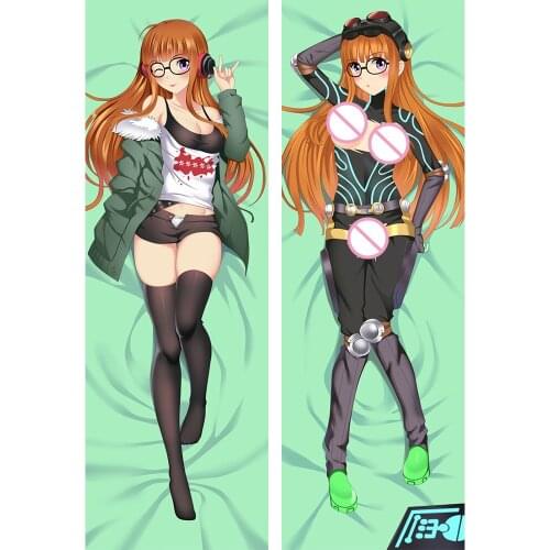 Shin Megami Tensei Persona 5 Japanese Futaba Sakura Otaku Dakimakura Body Decorative Pillowcases Hugging Pillow Cover Case