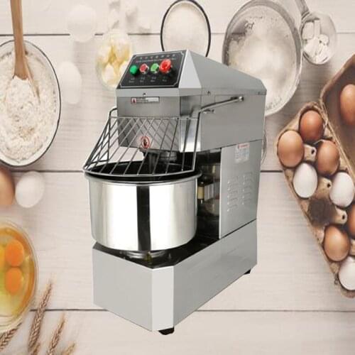 Spiral Egg Beater Pizza Dough Mixer For Bakery Shop Double Speed Double Action Kneading Machine 20 L
