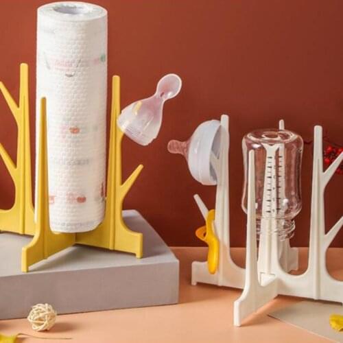 Bottle Drying Rack Baby Feeding Bottles Pacifier Cleaning Drainer Storage Creative Tree Branch Drying Holder