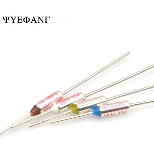 5 Pieces/lot RY TF Series Metal shell Fuses centigrade 250V 10A Rice cooker Thermal Fuse 85C 95C 100C - 120C 125C 240C 280C