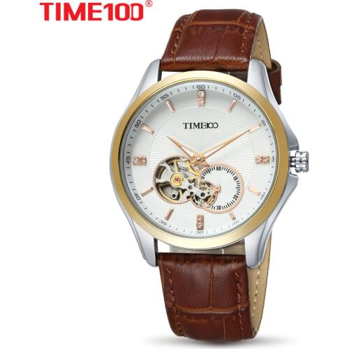 Time100 Mens Gold Watch