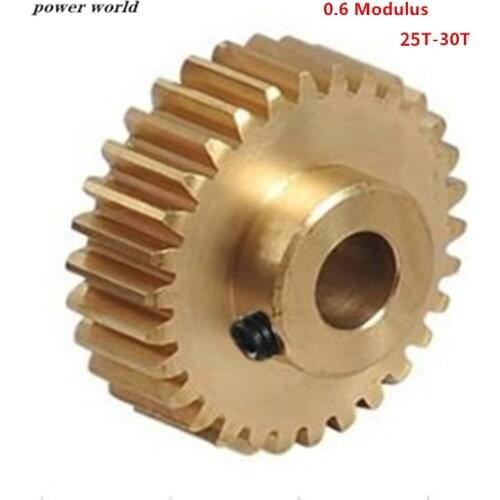 0.6 Modulus Boss Copper 25T-30T Gear Micro Gears for Mini Motor and Precision Model