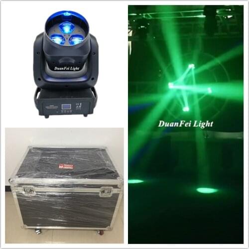 10PCS flightcase packing mini super bee eyes moving head led wash zoom 3x40 watt rgbw 4in1 dj mini bee eye moving head