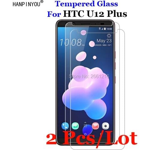 2 Pcs/Lot For HTC U12+ Tempered Glass 9H 2.5D Premium Screen Protector Film For HTC U12 Plus 6.0"