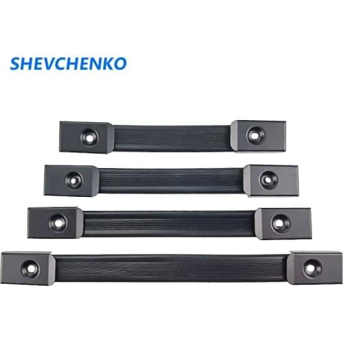 165mm 180mm Speakers Guitar Handle Chromeplate Button PVC Tape Portable Handle Thick Iron Trolley Loudspeaker Handle 2pcs