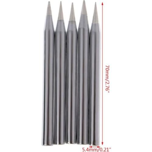 5 Pcs 60W Replacement Soldering Iron Tip Lead-Free Solder Tip 62KD