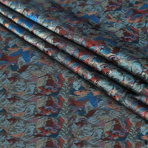 90x50cm Brocade Fabric Damask Jacquard America style Apparel Costume Upholstery Furnishing Curtain Clothing Material patchwork