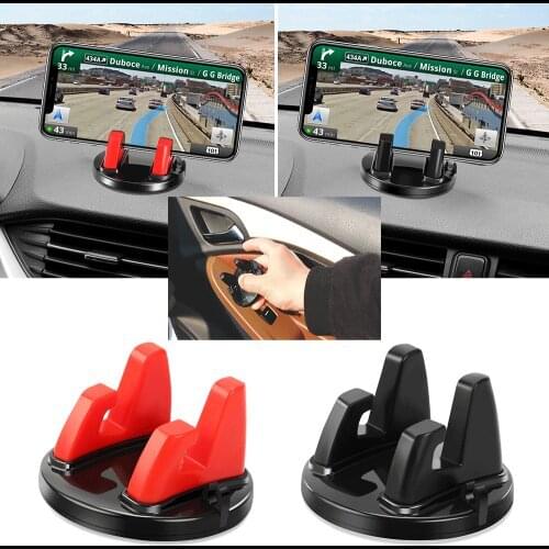 Car Phone Holder Stands Rotatable Support Anti Slip Mobile 360 Degree Mount Dashboard GPS Navigation Universal Auto Accessories